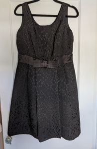 Max & Cleo black bow cocktail dress